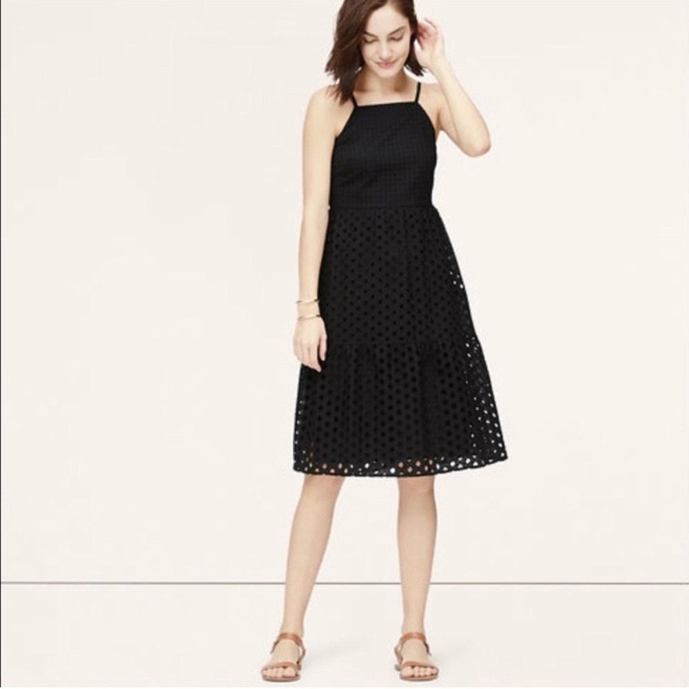 LOFT Black halter style Dress